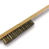 Brosse bijouterie en acier manche en bois