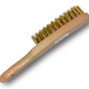 Alternative view of Brosse soudeur en acier laitonné souple