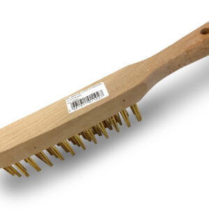 Alternative view of Brosse soudeur en acier rond laitonné