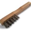 Brosse à bougie en Inox avec manche en bois