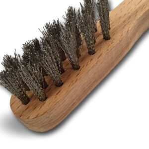 Alternative view of Brosse à bougie en Inox avec manche en bois