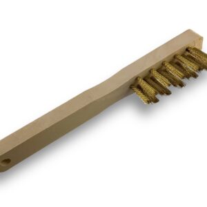 Alternative view of Brosse à bougie en laiton avec manche en plastique