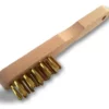Brosse à bougie en laiton avec manche en bois