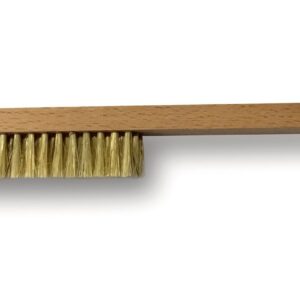 Alternative view of Brosse bijouterie en soie blanche  avec manche en bois