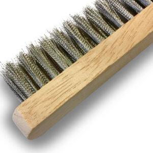 Alternative view of Brosse bijouterie en inox avec manche en bois