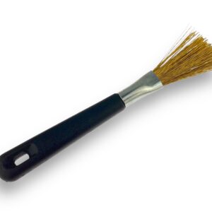 Brosse pinceau queue de morue en acier laitonné
