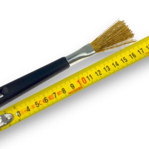 Alternative view of Brosse pinceau queue de morue en acier laitonné