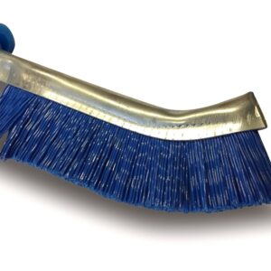 Alternative view of Brosse skrib concave en acier laitonné